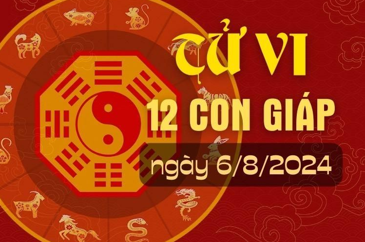 Tử vi 12 con giáp ngày 6/8/2024